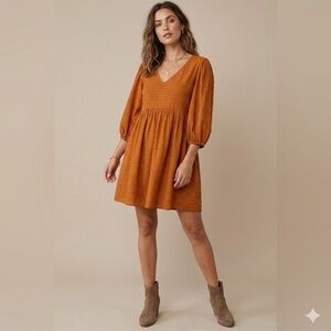 Monk & Lou Ayanna Swiss Dot Mini Dress | Size Small